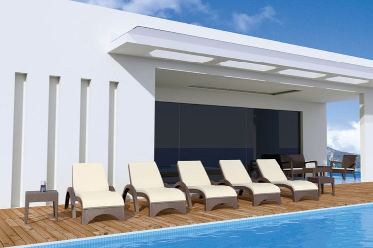 Hospitality Plus Relaxed Sun Lounger - UV-stabilised and Weather-proof Hospitality Plus