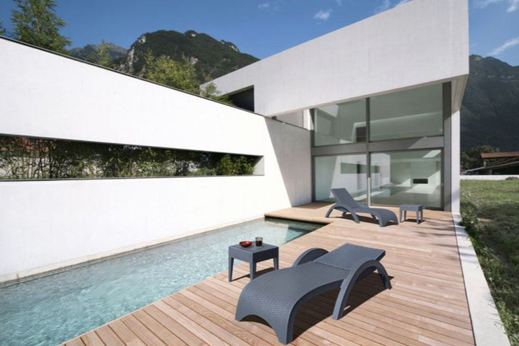 Hospitality Plus Relaxed Sun Lounger - UV-stabilised and Weather-proof Hospitality Plus