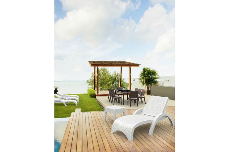 Hospitality Plus Relaxed Sun Lounger - UV-stabilised and Weather-proof Hospitality Plus