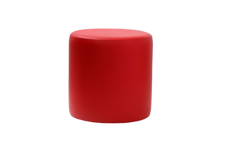 Hospitality Plus Round Ottoman Hospitality Plus red