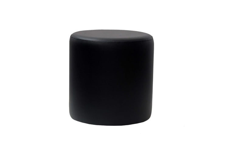 Hospitality Plus Round Ottoman Hospitality Plus black