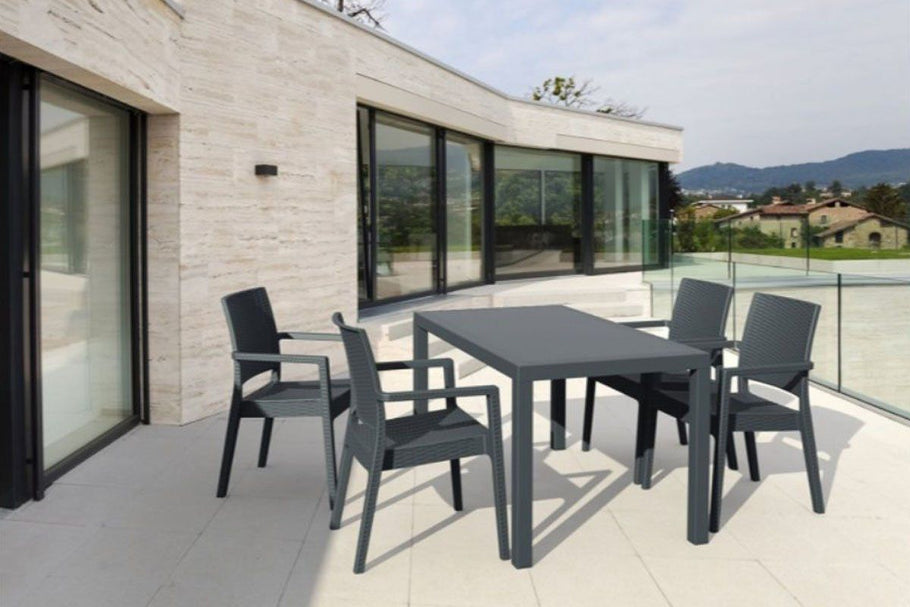 Environmental image of Hospitality Plus Ibiza Lounge Cafe Chair - Stackable Armchair