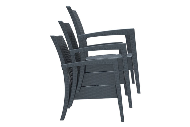 Hospitality Plus Tequila Lounge Chair - Stackable Outdoor Cafe Armchair Hospitality Plus 