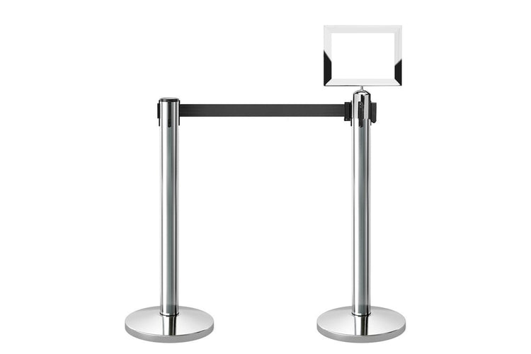 JasonL A4 Sign Frame Compatible with JasonL Retractable Pole - Silver Jasonl