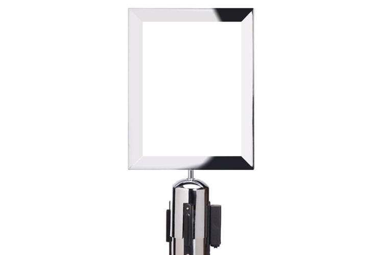 JasonL A4 Sign Frame Compatible with JasonL Retractable Pole - Silver Jasonl portrait