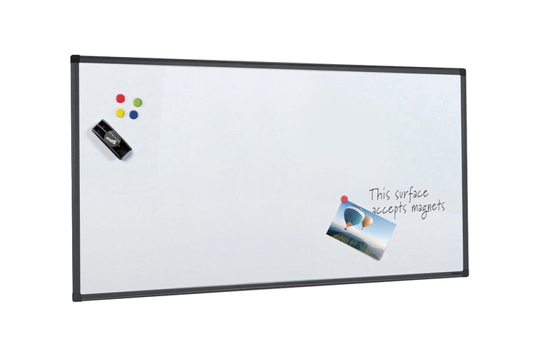 JasonL Commercial Magnetic Whiteboard - Black Frame Jasonl 1800x900 