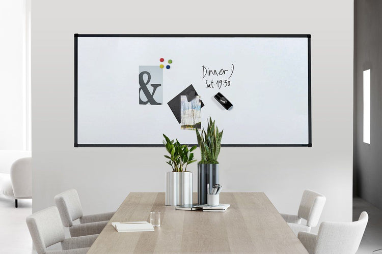JasonL Commercial Magnetic Whiteboard - Black Frame Jasonl