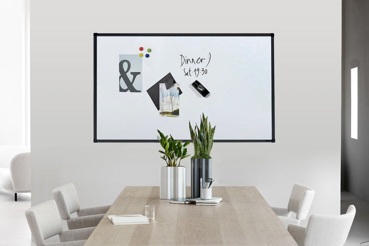 JasonL Commercial Magnetic Whiteboard - Black Frame Jasonl