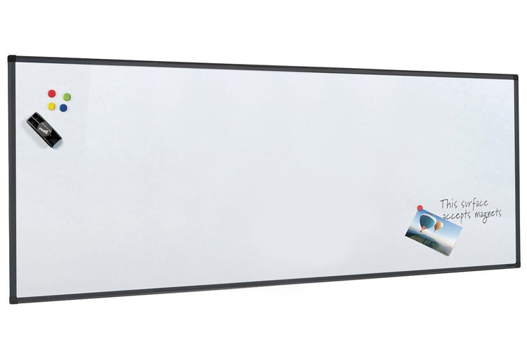 JasonL Commercial Magnetic Whiteboard - Black Frame Jasonl 2400x1200