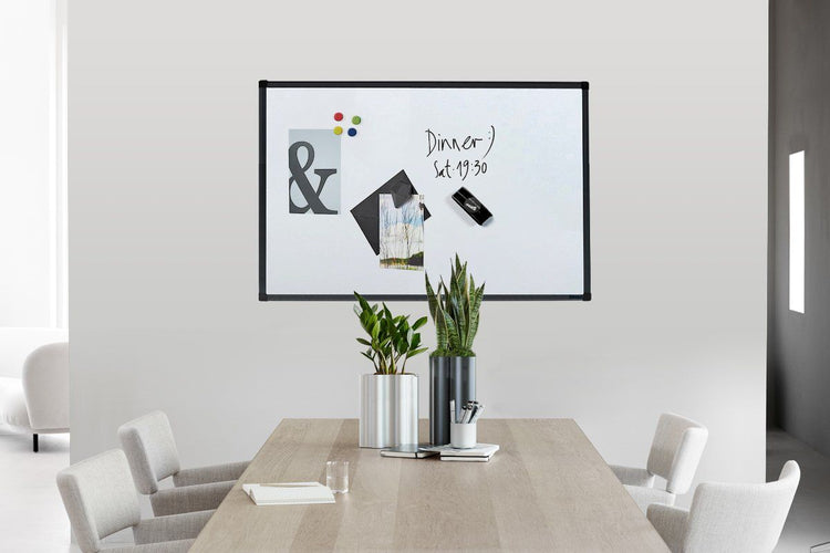 JasonL Commercial Magnetic Whiteboard - Black Frame Jasonl