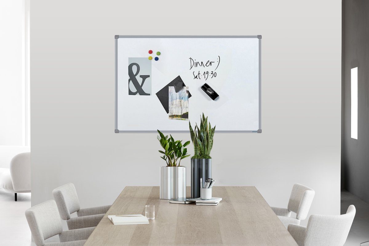 JasonL Commercial Magnetic Whiteboard - Silver Frame Jasonl