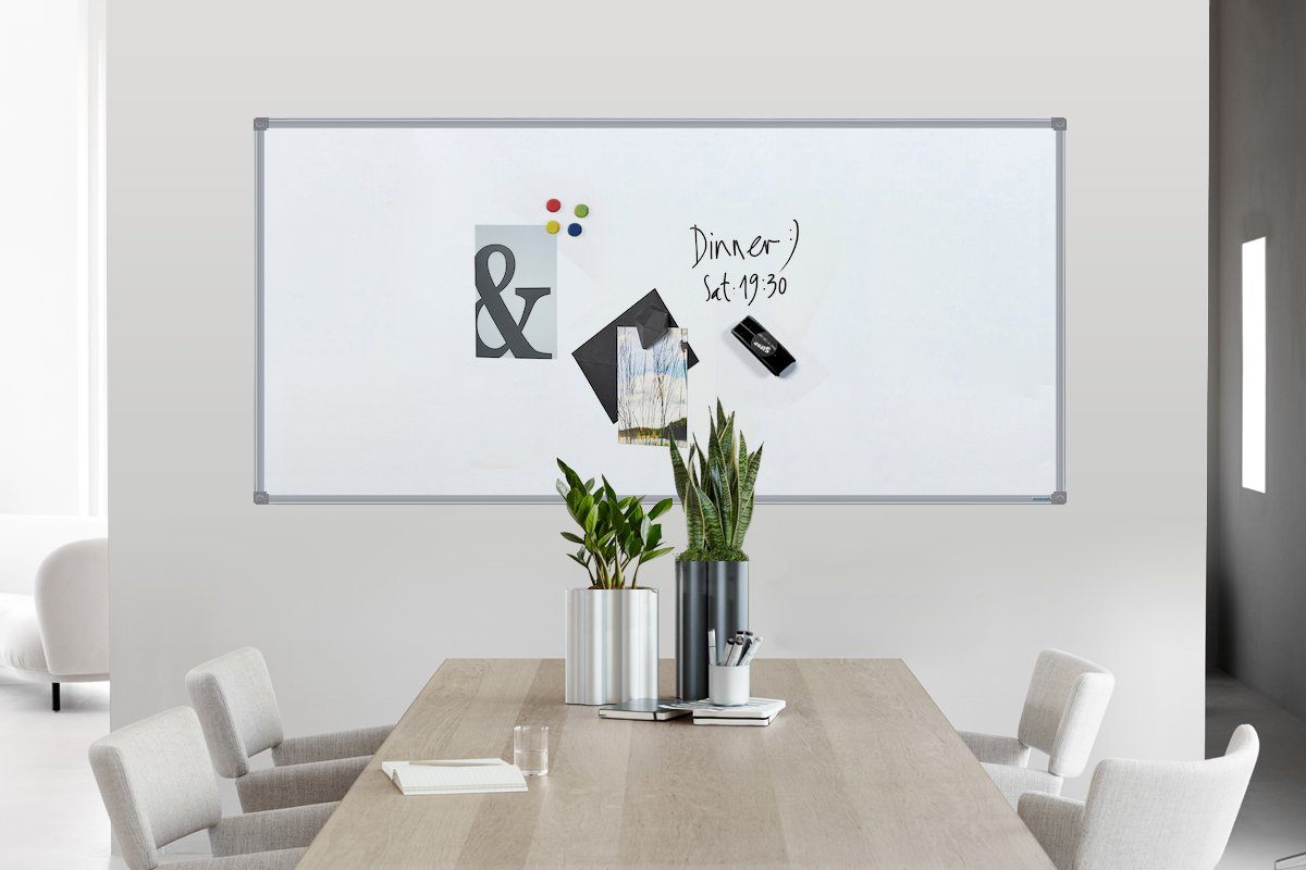 JasonL Commercial Magnetic Whiteboard - Silver Frame Jasonl