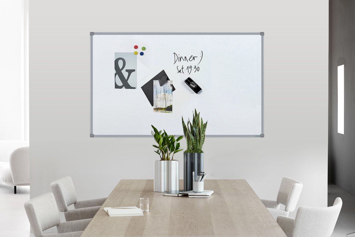 JasonL Commercial Magnetic Whiteboard - Silver Frame Jasonl