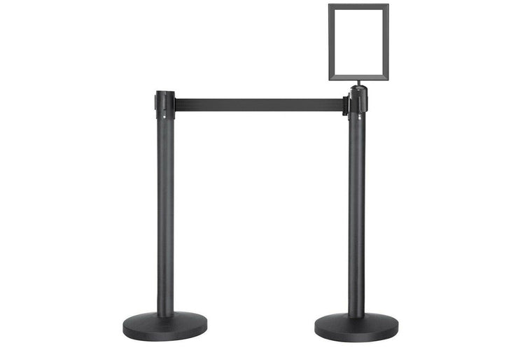 JasonL Retractable Poles - Black Set of 2 Jasonl A4 sign portrait frame