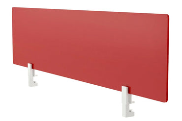 Lean Perspex Screen 400H x 800W - White Bracket Jasonl red