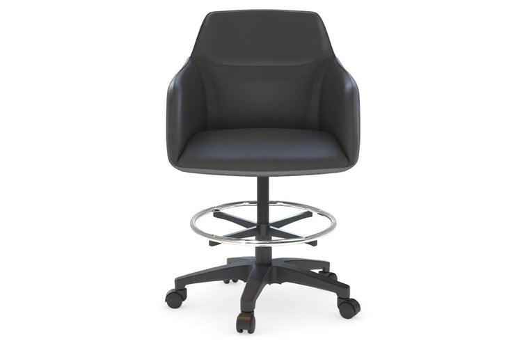 Mcduck Drafting Office Chair - Swivel and Tilt Jasonl PU black 