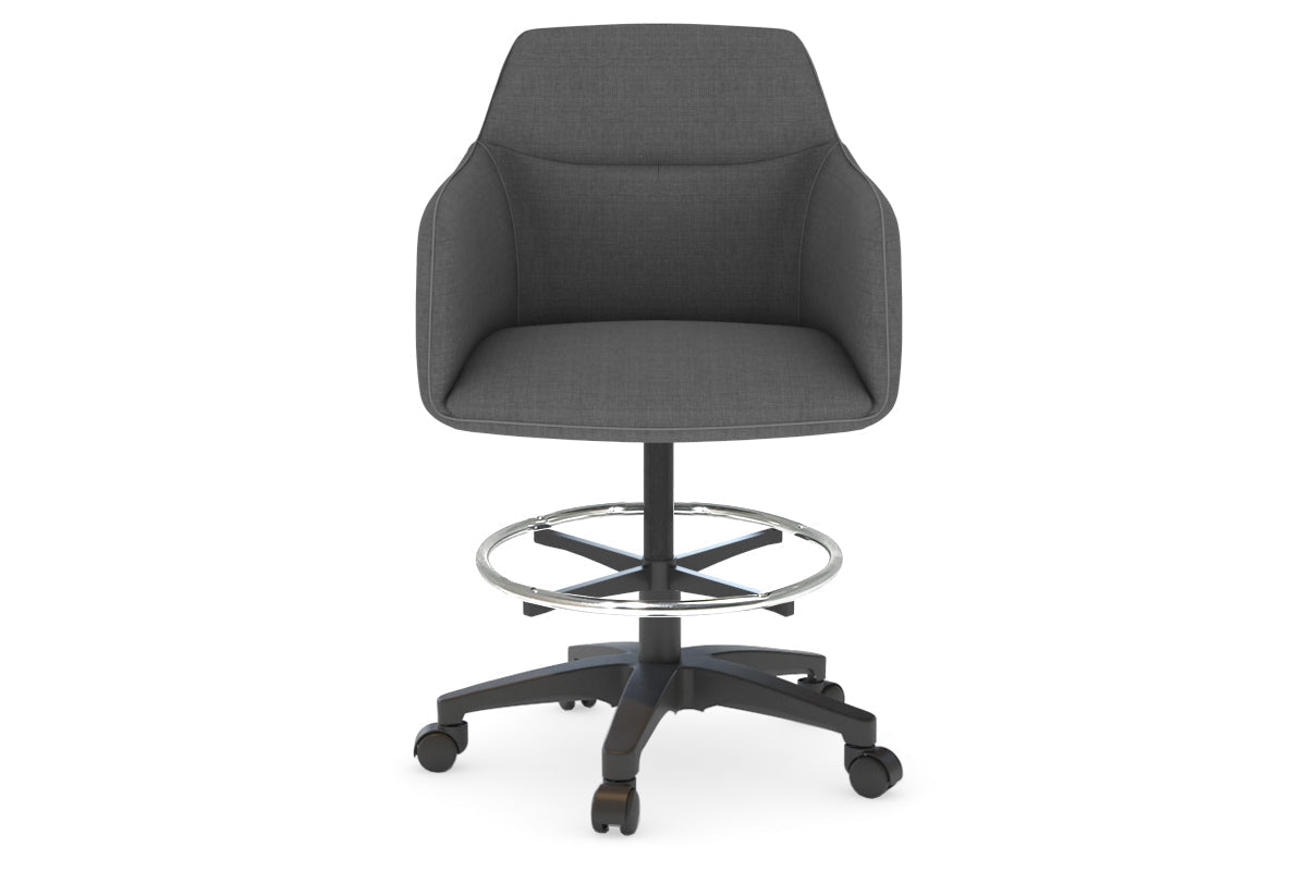 Mcduck Drafting Office Chair - Swivel and Tilt Jasonl fabric grey 