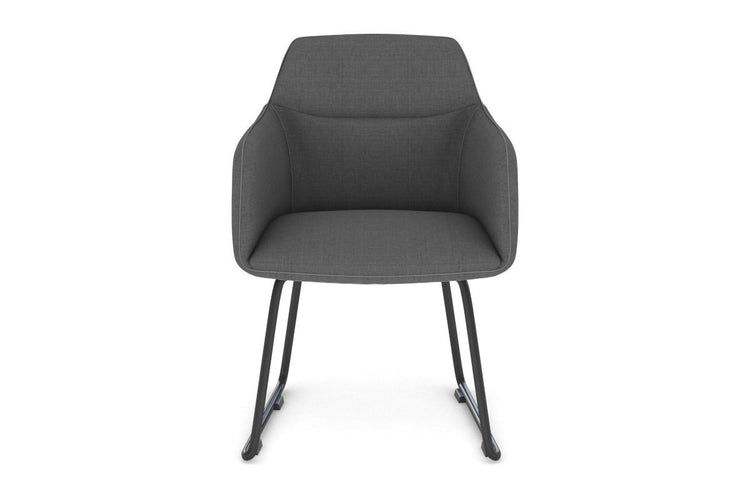 McDuck Sled Cafe Chair - Black Base Jasonl Grey