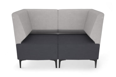Mondo 2 Seater Corner Lounge Jasonl black light grey