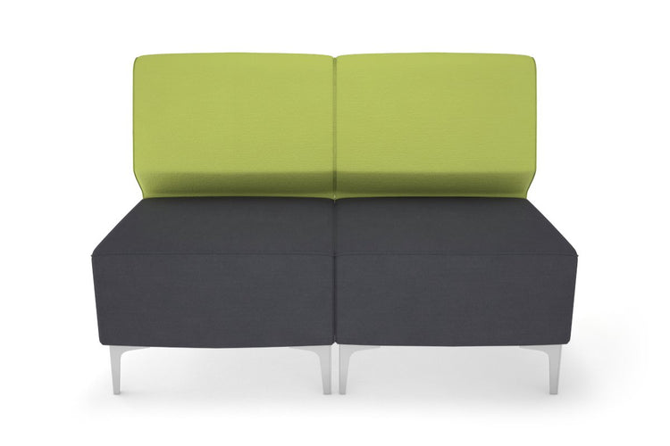 Mondo 2 Seater Lounge Jasonl chrome light green 