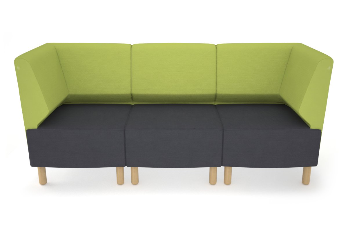 Mondo 3 Seater Corner Lounge-wooden light green