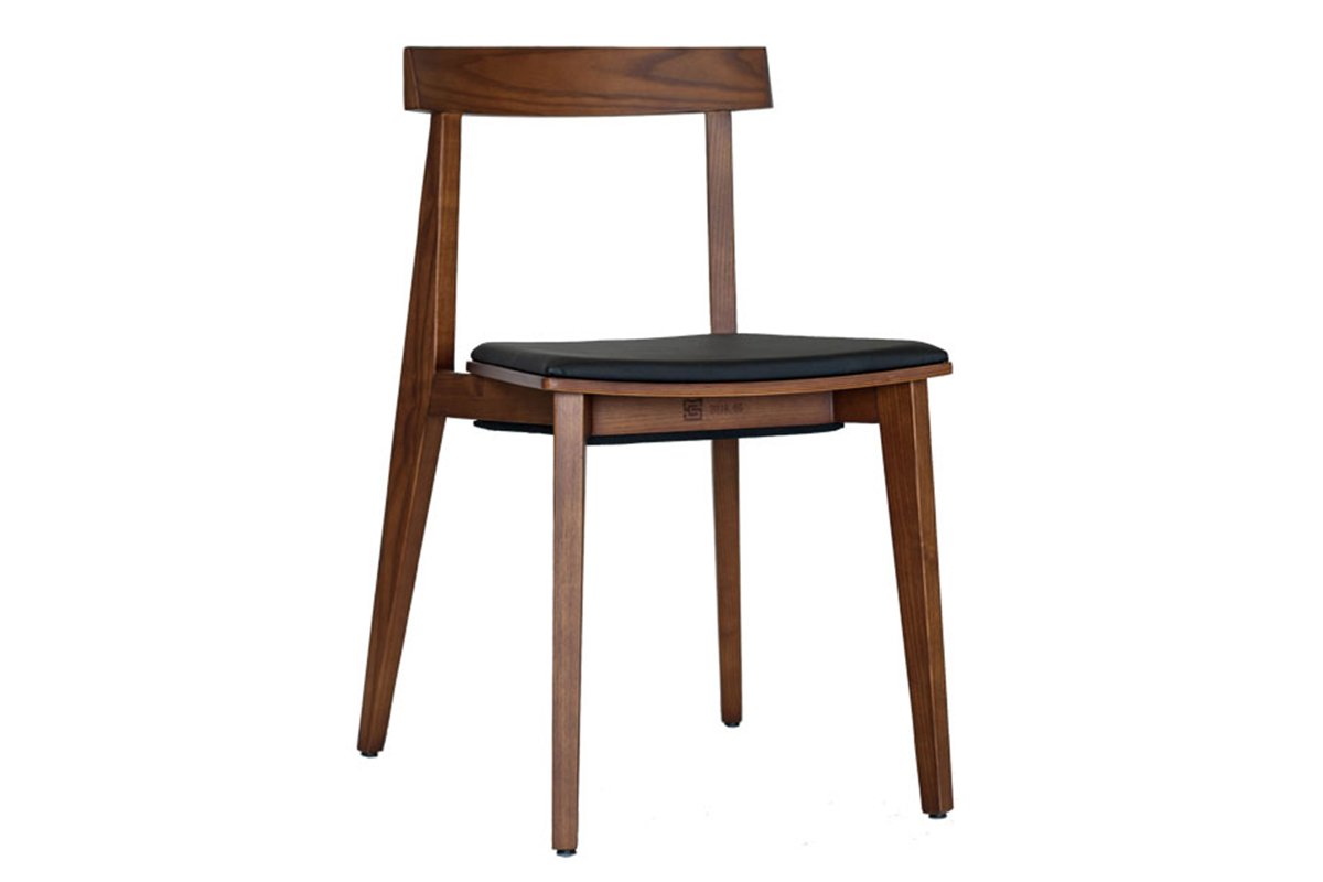 MS Hospitality Barker Side Chair with Cushion Seat MS Hospitality walnut