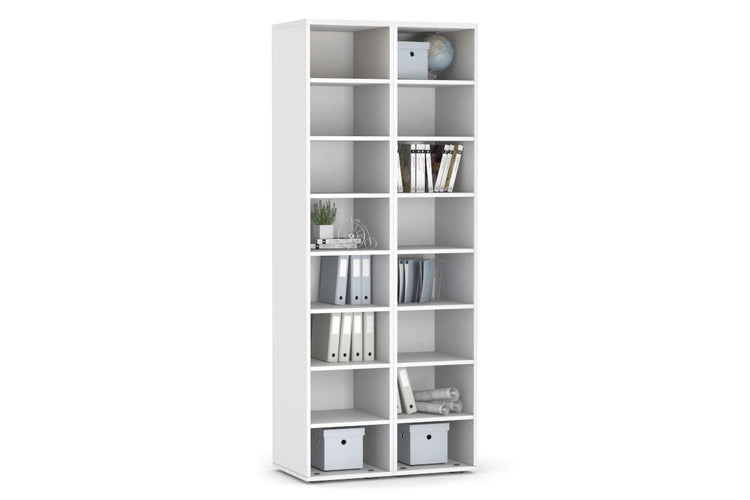 Open Pigeon Hole Storage Unit 4 Vertical 2 Across Jasonl white 