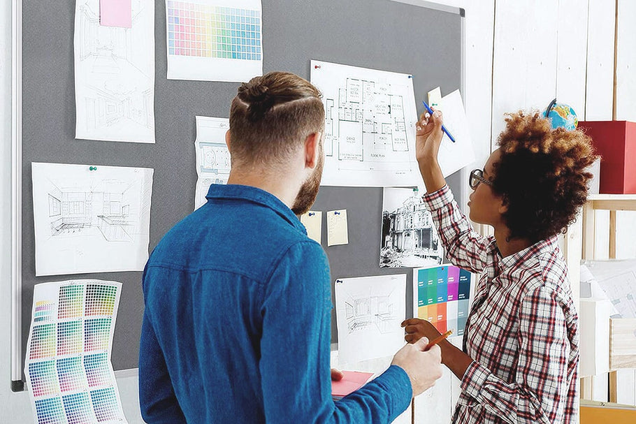 Environmental image of Pinnable Fabric Felt Board - JasonL