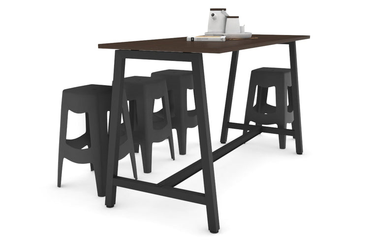 Quadro A Legs Counter Table - 925H [1600L x 700W] Jasonl black leg wenge none
