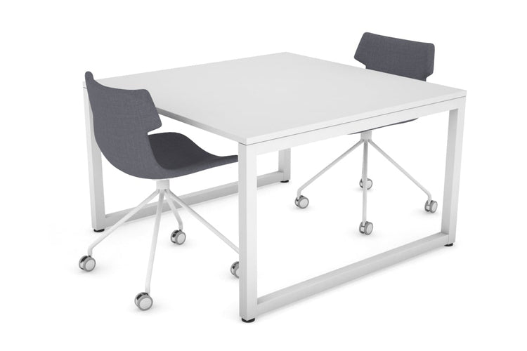 Quadro Loop Legs Modern Boardroom Table [1200L x 1200W] Jasonl white leg white 