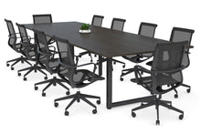  - Quadro Loop Leg Modern Boardroom Table - Rounded Corners [3200L x 1100W] - 1