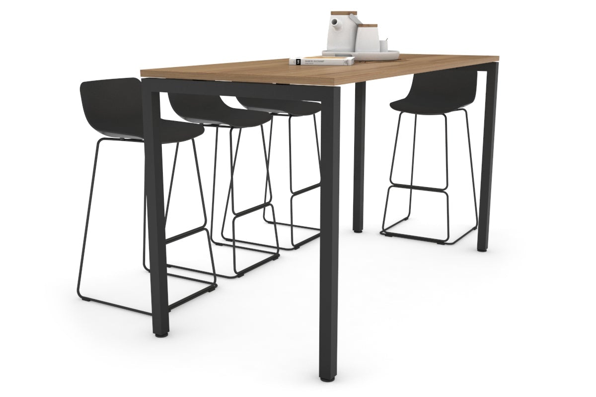Quadro Square Legs Counter Table [1800L x 700W] Jasonl black leg salvage oak 
