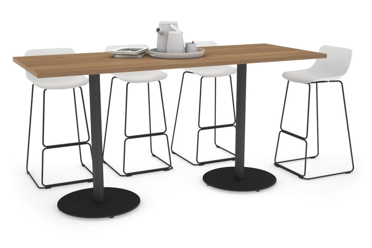Sapphire Counter Table - Disc Base [1600L x 700W] Jasonl 450mm black base salvage oak 