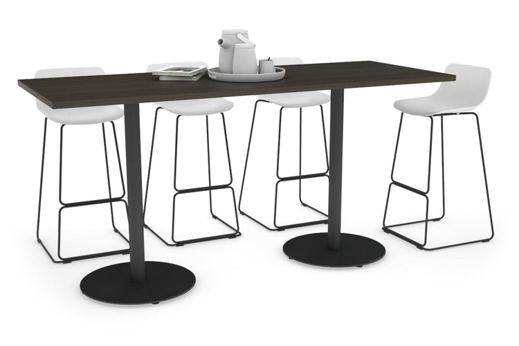 Sapphire Counter Table - Disc Base [1600L x 700W] Jasonl 450mm black base dark oak 