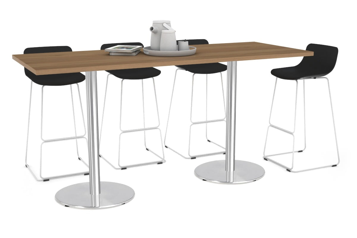 Sapphire Counter Table - Disc Base [1600L x 700W] Jasonl 450mm stainless steel base salvage oak 