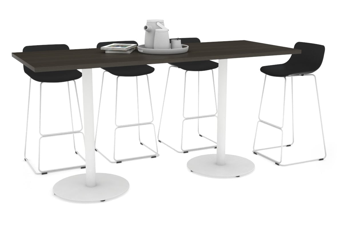 Sapphire Counter Table - Disc Base [1800L x 800W] Jasonl 450mm white base dark oak 