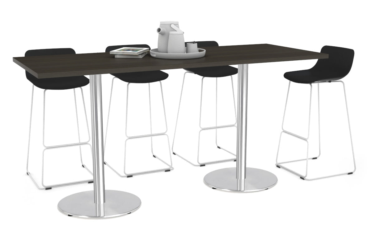 Sapphire Counter Table - Disc Base [1800L x 800W] Jasonl 450mm stainless steel base dark oak 