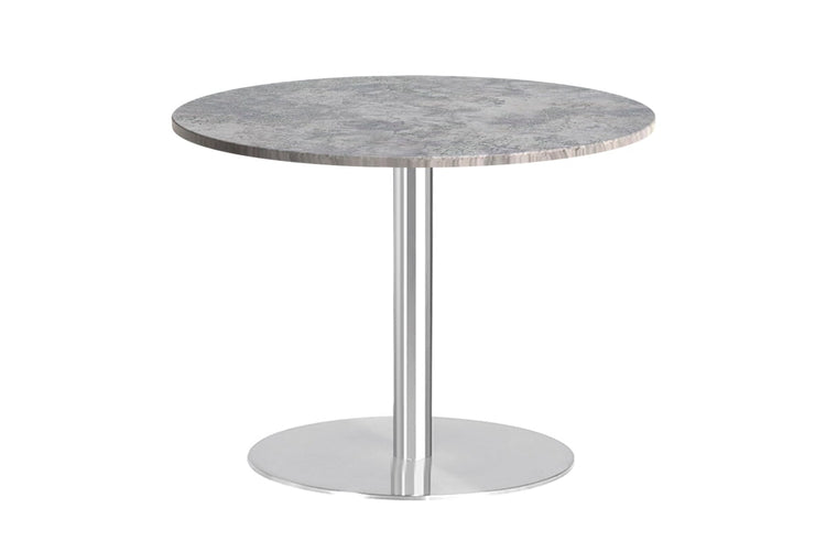 Sapphire Round Cafe Table Disc Base - Stainless Steel [600 MM] Jasonl concrete 