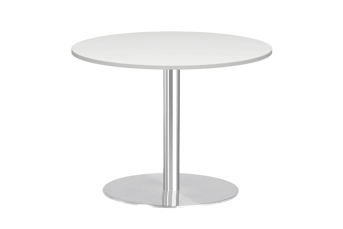 Sapphire Round Cafe Table Disc Base - Stainless Steel [600 MM] Jasonl white 