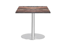 Sapphire Square Cafe Table Disc Base - Stainless Steel [600L x 600W]