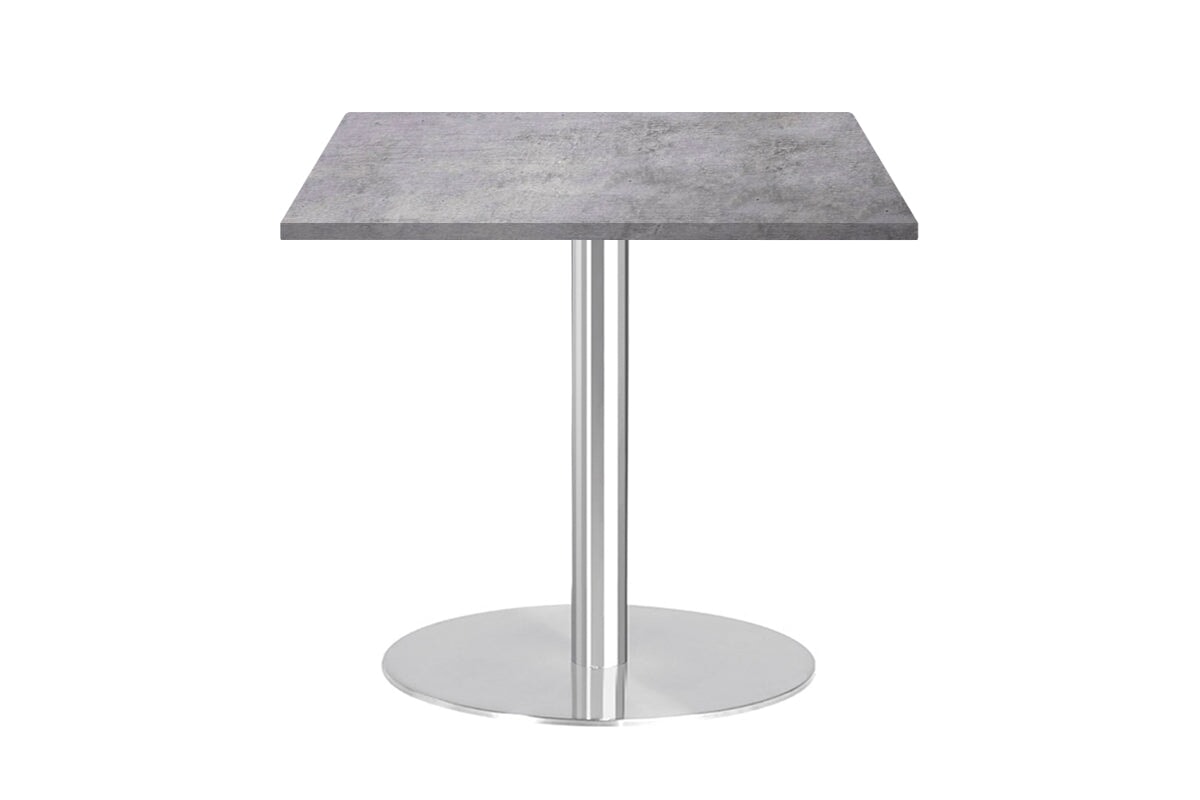 Sapphire Square Cafe Table Disc Base - Stainless Steel [600L x 600W] Jasonl city 
