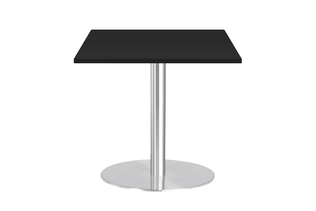 Sapphire Square Cafe Table Disc Base - Stainless Steel [600L x 600W] Jasonl black 