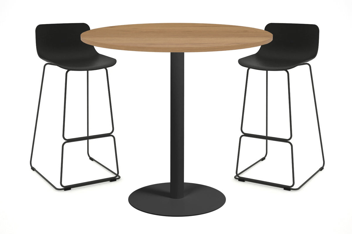 Sapphire Tall Round Bar Counter Table - Disc Base [800 mm] Jasonl 540mm black base salvage oak 