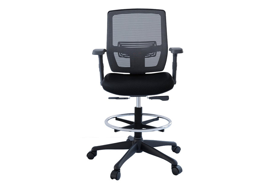Environmental image of Shrike Sit Stand Mesh Drafting and Lab Chair
