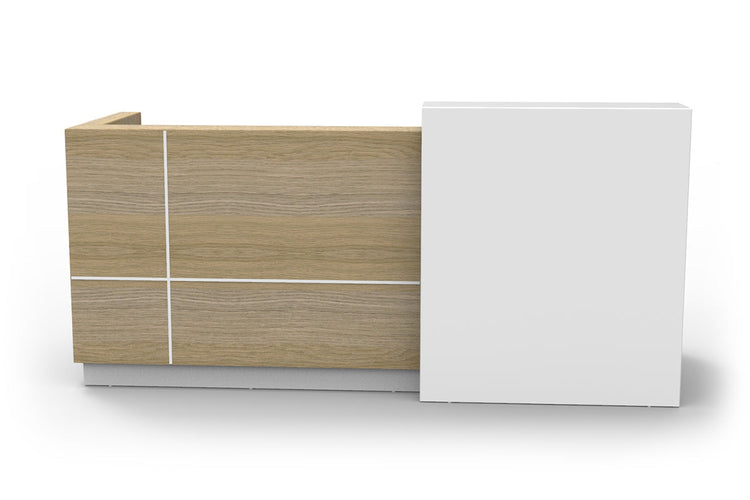 Sonic Bellissimo Reception Counter Sonic naturak oak/white strips 