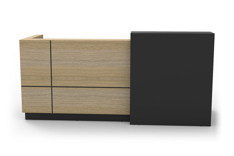 Sonic Bellissimo Reception Counter Sonic naturak oak/black strips 