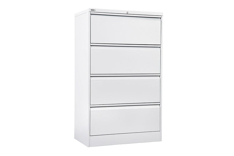 Sonic Heavy Duty 4 Drawer Lateral Filing Cabinet Sonic white 