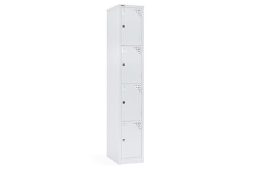 Sonic Metal Locker 4-Tier Door - Single Sonic white