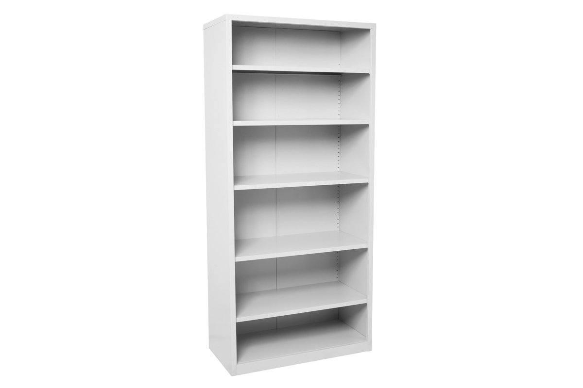 Sonic Metal Open Bay Shelving Unit - Standard 5 Adjustable Shelves Flat Pack-none