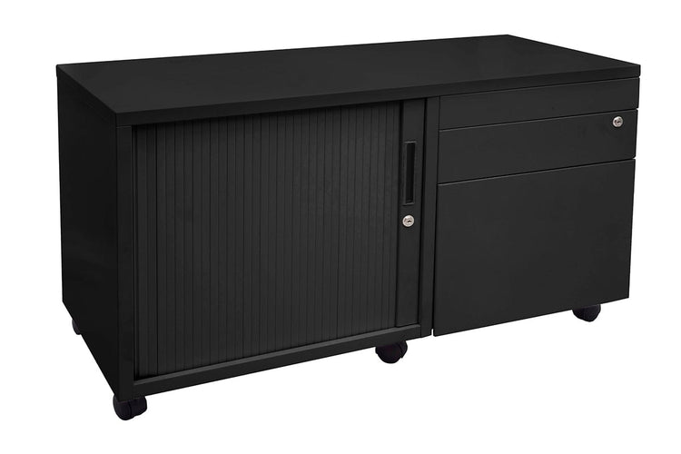 Sonic Mobile Caddy RHS with Tambour & Filing Drawers Sonic black caddy none